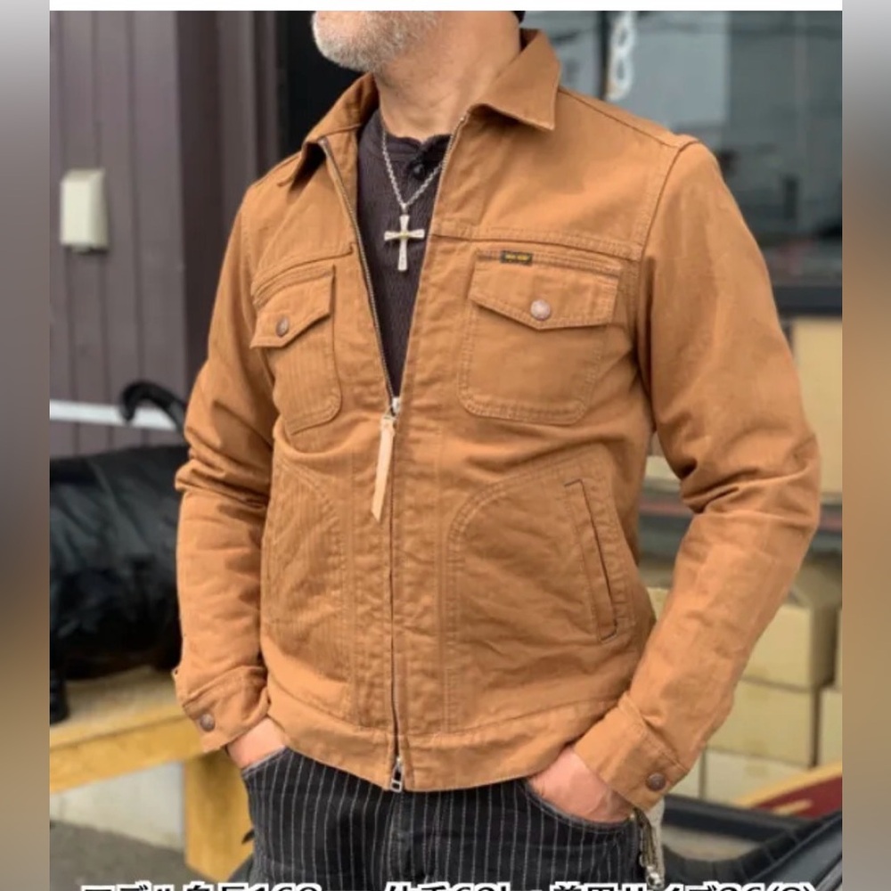 Iron Heart 10oz IHJ-124 Herribone Work Jacket size M